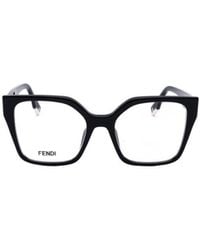Fendi - Eyewear Square Frame Glasses - Lyst