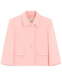 Valentino - Wool Crepe Jacket - Lyst