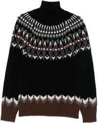 Dondup - Fair-Isle Turtleneck Sweater - Lyst