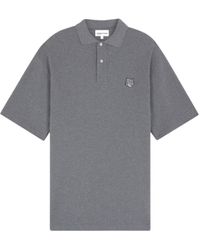 Maison Kitsuné - Maison Kitsuné Bold Fox Head Patch Polo Shirt - Lyst