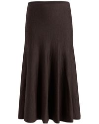 KHAITE - Mayu Knitted Skirt - Lyst