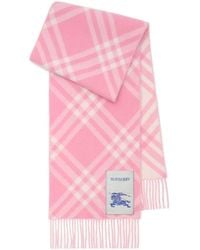 Burberry - Checked Fringed-Edge Scarf - Lyst