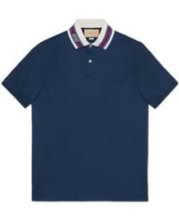 Gucci - Gg Cotton Polo Shirt - Lyst