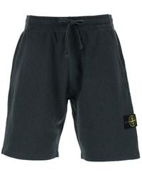 Stone Island - Logo-Patch Drawstring Shorts - Lyst