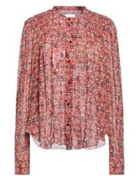 Isabel Marant - Floralprint Chiffon Shirt - Lyst