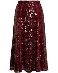 Erdem - Sequin A-Line Skirt - Lyst