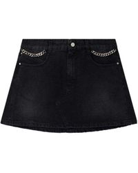 Stella McCartney - Falabella Denim Mini Skirt - Lyst