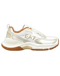 EA7 - Round-Toe Sneakers - Lyst