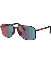 Prada Linea Rossa - Full Frame Sunglasses - Lyst