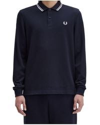 Fred Perry - Long Sleeve Polo Shirt - Lyst