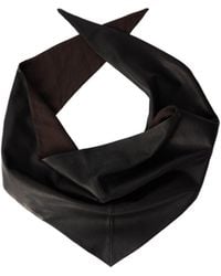 Lemaire - Large Leather Triangle Scarf - Lyst
