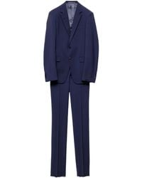 Prada - Single Breasted Wool And Mohair Suit - Lyst