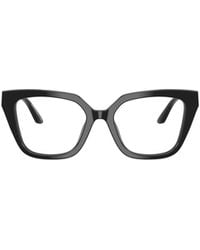 Emporio Armani - Cat-Eye Frame Glasses - Lyst