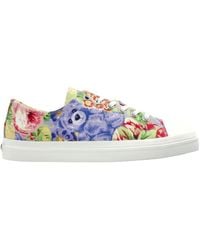 Moschino - Teddy Bear Printed Lace-Up Sneakers - Lyst