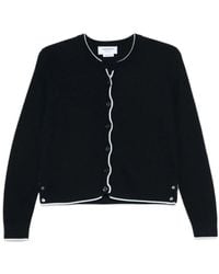 Thom Browne - Crepe 4-Bar Crew Neck Cardigan - Lyst