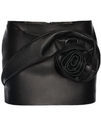 Magda Butrym - Draped Rose Mini Skirt - Lyst