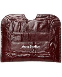 Acne Studios - Logo-Detail Embossed Card Holder - Lyst