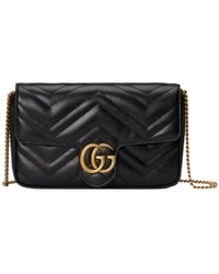 Gucci - Gg Marmont Quilted Mini Shoulder Bag - Lyst