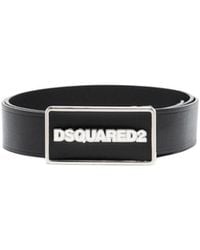 DSquared² - Logo Plaque Buckle Belt - Lyst