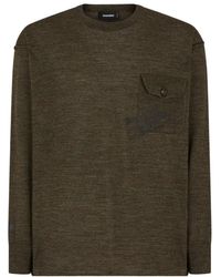DSquared² - Flap Pocket Crew Neck Jumper - Lyst