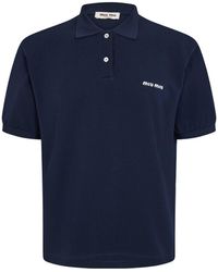 Miu Miu - Short-Sleeve Polo Shirt - Lyst