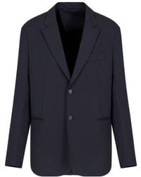 Emporio Armani - Travel Essentials Single-Breasted Blazer - Lyst
