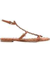 Gianvito Rossi - Braided-Trim Sandals - Lyst