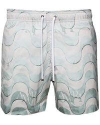 Amiri - Graphic-Print Swim Shorts - Lyst