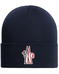 Moncler - Logo Wool Beanie - Lyst