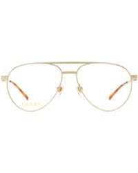 Gucci - Eyewear Pilot-Frame Glasses - Lyst
