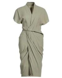 Rick Owens - Solid Color Wrap Dress - Lyst