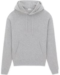 Saint Laurent - Premium Hoodie With Drawstring - Lyst