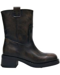 Alohas - Rajan Vintage Effect Leather Boots - Lyst