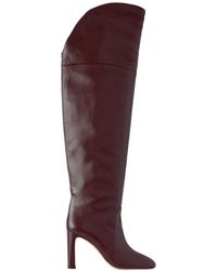 Stuart Weitzman - Solid Leather Over-The-Knee Boots - Lyst