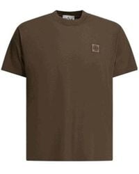 Stone Island - Logo Patch T-Shirt - Lyst