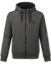 EA7 - Logo And Hat Casual Jacket - Lyst