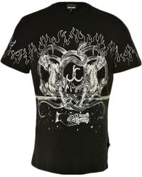 Just Cavalli - Pattern Printed Short-Sleeved T-Shirt - Lyst