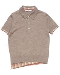 Acne Studios - Layered Knitted Polo Shirt - Lyst