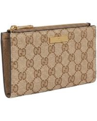 Gucci - Long Wallet With Plaque - Lyst