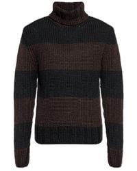 Dolce & Gabbana - Roll-Neck Striped Knit Jumper - Lyst