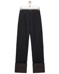 Loewe - Turn-Up Jeans - Lyst