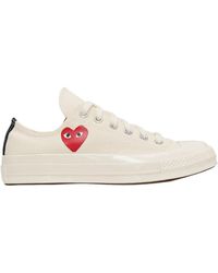 COMME DES GARÇONS PLAY - X Converse Large Peeping Heart Chuck Taylor 70 Trainers - Lyst