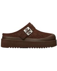 Tory Burch - Mellow Shearling Platform Mules - Lyst