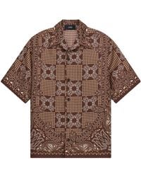 Amiri - Geometric Print Bowling Shirt - Lyst