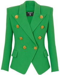 Balmain - Double Crepe Suit Jacket - Lyst