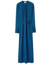 Filippa K - Tie-Waist V-Neck Midi Dress - Lyst