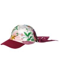 Gucci - Printed Silk Baseball Cap - Lyst