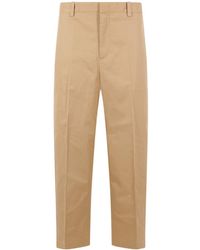 Jil Sander - Pleat Detailed Straight Leg Pants - Lyst