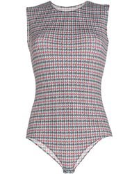 Maison Margiela - Houndstooth Sleeveless Top - Lyst