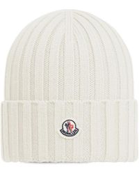 Moncler - Logo Wool Beanie - Lyst